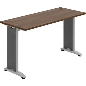 Kancelářský vozík HOBIS kancelářský stůl pracovní rovný - FE 1400, ořech + doprava zdarma