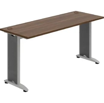 Kancelářský vozík HOBIS kancelářský stůl pracovní rovný - FE 1600, ořech + doprava zdarma