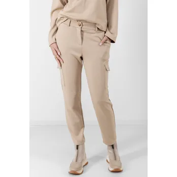 Dámské kalhoty Broadway dámské teplákové cargo kalhoty béžové Velikost: S