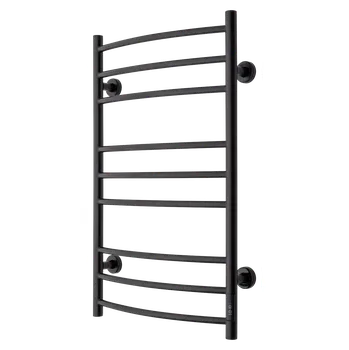 Radiátor Koupelnový radiátor Eldo 9, 530 × 860 mm, 120 W, oblý, elektrický, černý&nbsp;ELDO9-T-SO