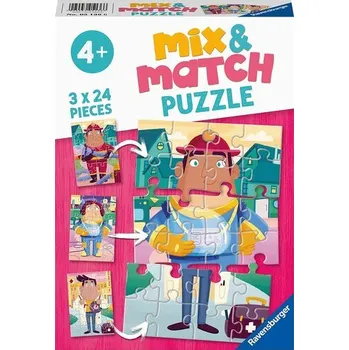 Puzzle RAVENSBURGER Puzzle Mix&Match: Moje oblíbené povolání 3x24 dílků