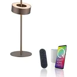 PAUL NEUHAUS LED stolní lampa Q-ROTATE tmavá hnědá Smarthome ZigBee 2700-5000K PN 4324-34