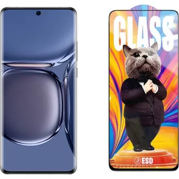 3D Ochranné tvrzené sklo na Huawei P50 - Mr. Cat ESD