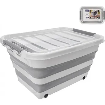 Úložný box Orion Box silikon/UH KEMP skládací, kolečka+víko 30 l