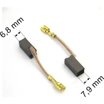 208 uhlíkové kartáče 6,8 x 7,9 mm