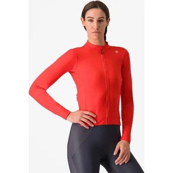 cyklistický dres Castelli Espresso Thermal W Jersey L červená - 10 % pro přihlášené BFEXTRA10
