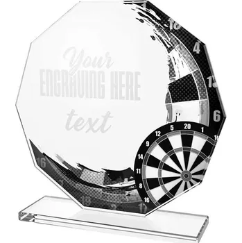 Skleněná trofej CR2024302M09, Výška | Barva 13 cm, Barva trofeje Stříbro, Úprava trofeje Bez potisku