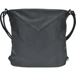 Velký černý kabelko-batoh 2v1 se vzory Sandy