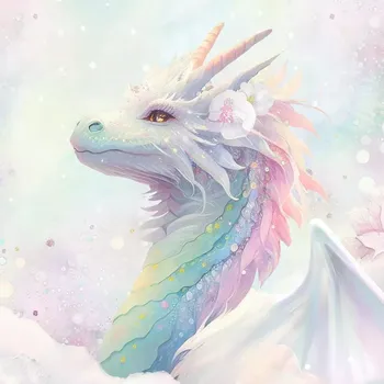 Teplákovina Dračí dvourožec, panel 55x73 (E) (Panely a ladící metráž)