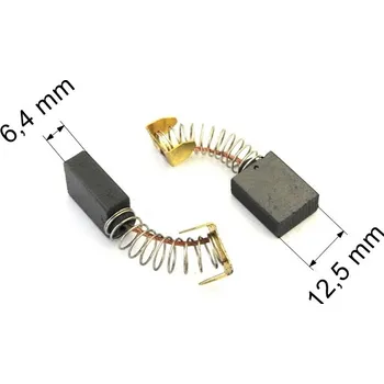 Zábradlí 215 uhlíkové kartáče 6,4 x 12,5 mm