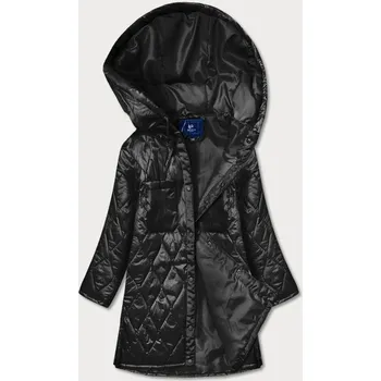 Dámská cargo bunda Černá oversize dámská prošívaná bunda s kapucí Ann Gissy, odstíny černé XL (42) i392_19166-3