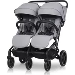 EASYGO Sportovní kočárek pro dvojčata/sourozence Echo Cloudy Gray
