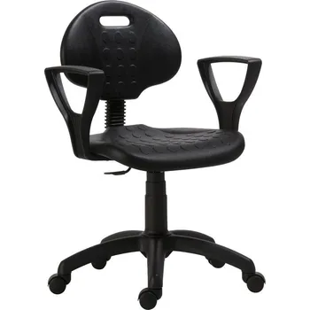 Antares Dílenská židle typ 1290 PU NOR [kolečka, standardní píst, standardní plastový, područky BR06 UNI]