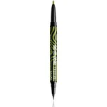 NYX Professional Makeup Beetlejuice Pinstripe Duo Liner oční linky 2 v 1 odstín 03 Green Chrome 0,5 ml