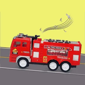 autodráha Hasičské auto se zvuky a světly Červená