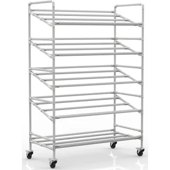 ENPRAG Regálový vozík na přepravky 24040232 [červená + černé spojky]