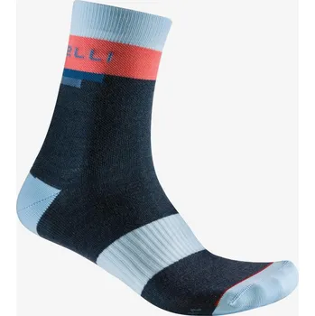 Pánské termo ponožky Castelli Velocissima 2 Thermal Sock S/M modrá/růžová - 10 % pro přihlášené BFEXTRA10
