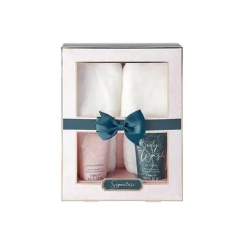 Tělový krém Style & Grace Signature Slipper Set - 150ml Body Wash, 150ml Body Lotion 150ml, Fluffy Slippers