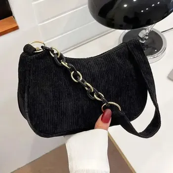 Kabelka Kabelka přes rameno Vintage dámská malá | Stylová taška - Černá