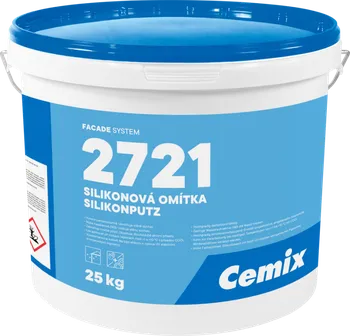 Omítka Cemix Silikonová omítka 2721 zatíraná 1,5 mm 25 kg