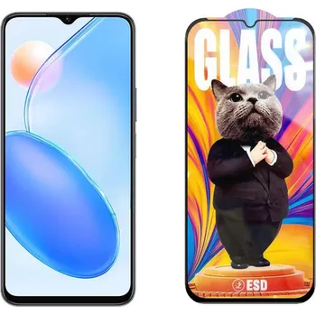 3D Ochranné tvrzené sklo na Honor Play 6C - Mr. Cat ESD
