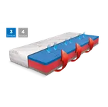 Zdravotní matrace Řešeto Blue medic visco 200x200 cm