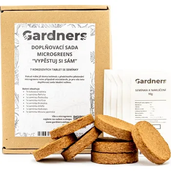 Semeno Gardners Doplňovací sada microgreens "Vypěstuj si sám" L, 7 kokosových tablet se semínky