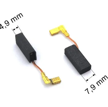 Zábradlí 033 uhlíkové kartáče 4,9 x 7,9 mm