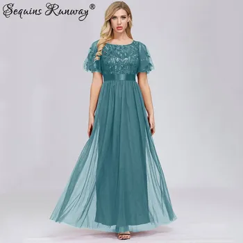 Dámské šaty Dámské šaty na společnost Sequins SF365 Barva: Modrá, Velikost: M