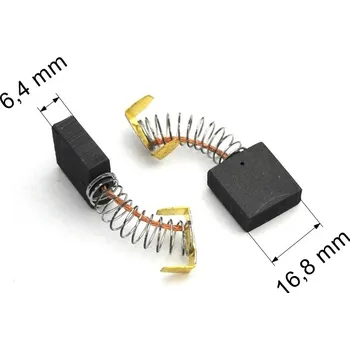 283 uhlíkové kartáče 6,4 x 16,8 mm