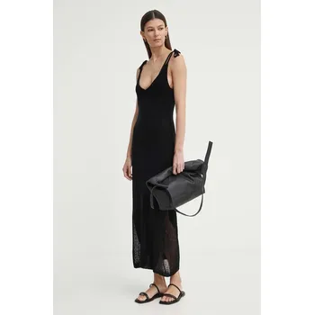 Dámské šaty Lněné šaty AERON COUNT SSDR515505 černá 99X, vel. S