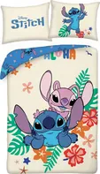 Halantex Lilo & Stitch Aloha 140 x 200, 70 x 90 cm zipový uzávěr