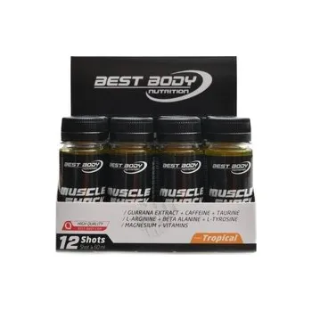 Fitness strava Best Body nutrition - Professional Muscle shock 12 x 60ml shot - tropical