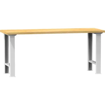 Dílenský stůl POLAK Dílenské stoly série A, šířka 2000, hloubka 700 nebo 800, výška 880 nebo 890 mm (6 modelů) [světle šedá, standardně dodávaná deska]