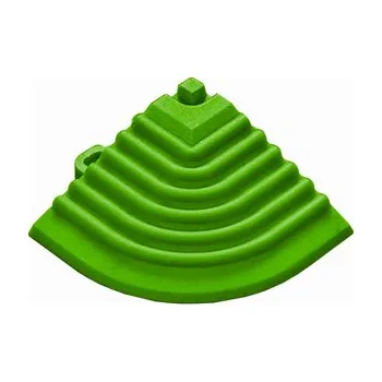 Venkovní dlažba Mosolut PP roh Performance Floor - Žluto-zelená