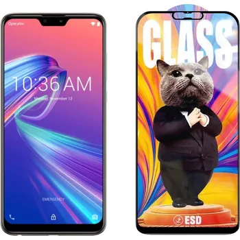 3D Ochranné tvrzené sklo na Asus Zenfone Max Pro ZB631KL - Mr. Cat ESD