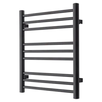 Radiátor Koupelnový radiátor Pivo 9, 500 × 590 mm, 135 W, oblý, teplovodní, černý&nbsp;P9-500SO