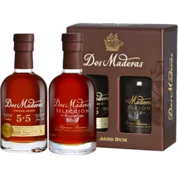 Rum Dos Maderas Rumová Degustační Sada 2 x 0,2 l 42% (karton)