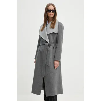 Dámský kabát Vlněný kabát MACKAGE MAI.CN šedá 90X, vel. S