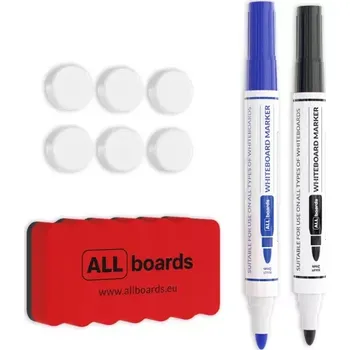 Allboards sada příslušenství pro bílé magnetické tabule ZWB1