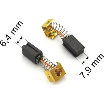 Zábradlí 105 uhlíkové kartáče 6,4 x 7,9 mm