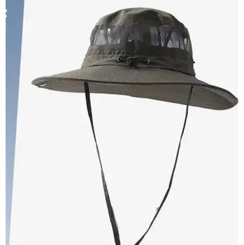 Klobouk Letní pánský klobouk s širokým okrajem | Ochrana před sluncem - Zelená,56-58 cm