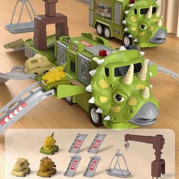 autodráha Nákladní auto s jeřábem Dino