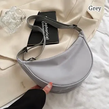 Kabelka Nylonová crossbody taška pro ženy | Dámská kabelka - Šedá