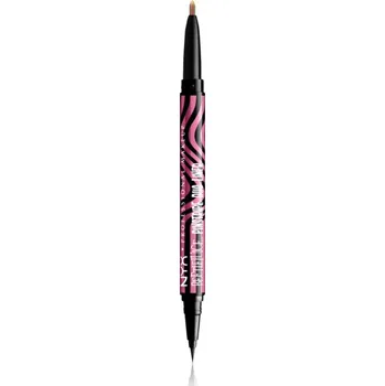 Oční linky NYX Professional Makeup Beetlejuice Pinstripe Duo Liner oční linky 2 v 1 odstín 01 Pink Chrome 0,5 ml