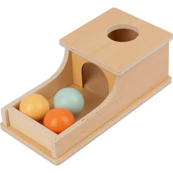 Úložný box Joybex Dlouhý box Montessori, box s míčem pro děti bílá