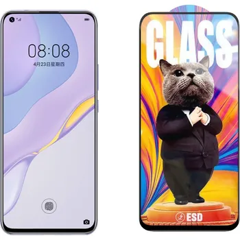 3D Ochranné tvrzené sklo na Huawei Nova 7 5G - Mr. Cat ESD