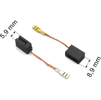 134 uhlíkové kartáče 5,9 x 8,9 mm