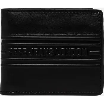 Peněženka Kožená peněženka Pepe Jeans WOLF WALLET černá barva, PM070386 99X, vel. ONE SIZE