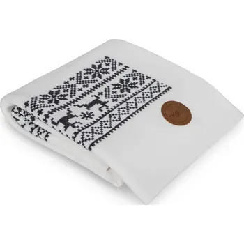 deka CEBA Deka Pletená v dárkové krabici 90x90 sobí bílá 90x90 černá